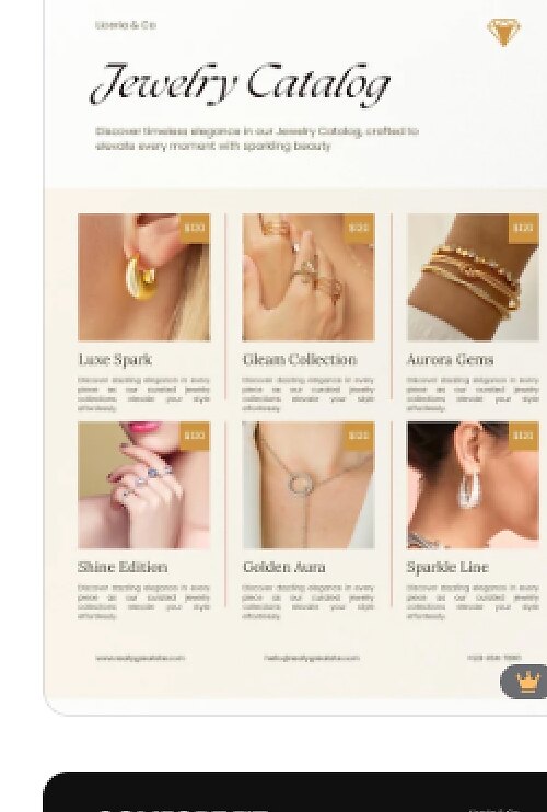 Jewelry catalog page